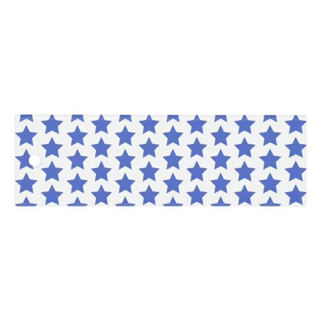 Fun Navy Blue Stars Pattern Ruler