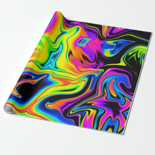 Fun Neon Wrapping Paper