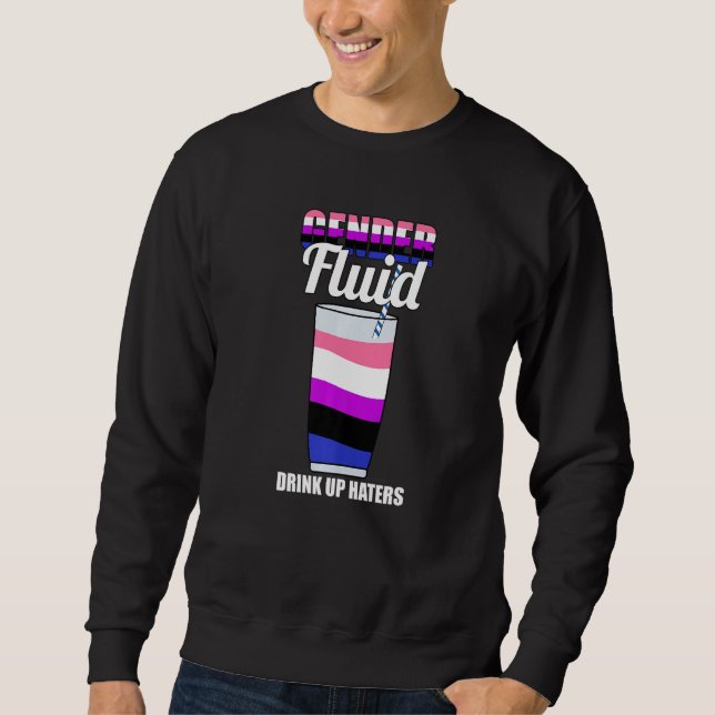 Fun Neutral Genderless Pride Non Binary - Gender F Sweatshirt (Front)