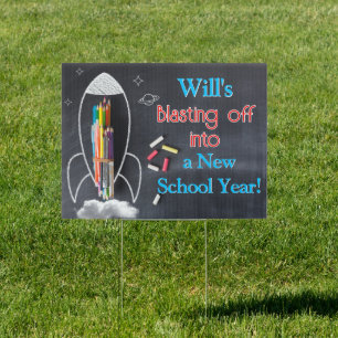 Fun, New School Year yard sign