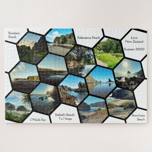 Fun New Zealand Destination Souvenir Photo Collage Jigsaw Puzzle