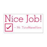 [ Thumbnail: Fun "Nice Job!" Educator Feedback Rubber Stamp ]