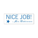 [ Thumbnail: Fun "Nice Job!" + Tutor Name Rubber Stamp ]