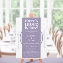 Fun Night Before Dinner Invitation Dusty Lilac