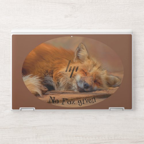 Fun No Fox Given Birthday Animal Humor HP Laptop Skin