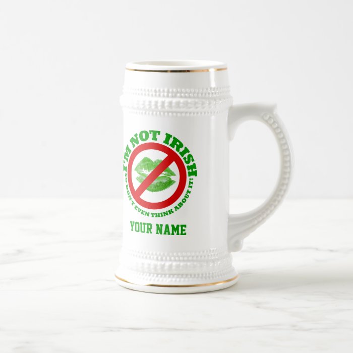 Fun no kissing  St Patrick's day Coffee Mug