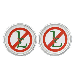 Fun "No L" Noel Christmas Cufflinks