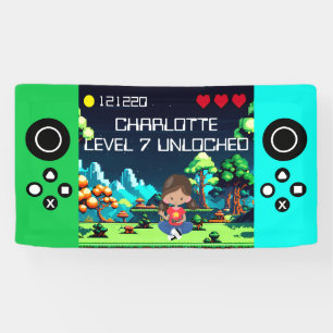 Fun Novelty Computer Game Birthday Party Banner