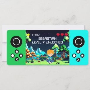 Fun Novelty Computer Game Birthday Party Invitation