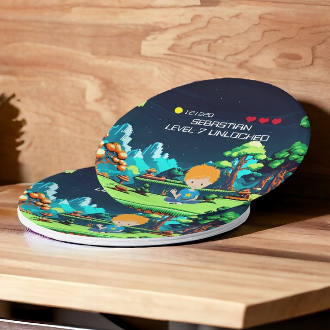 Fun Novelty Computer Game Birthday Party Paper Plates (Fun Novelty Computer Game Birthday Party Paper Plates from Ricaso. Add age and name. easy to create)