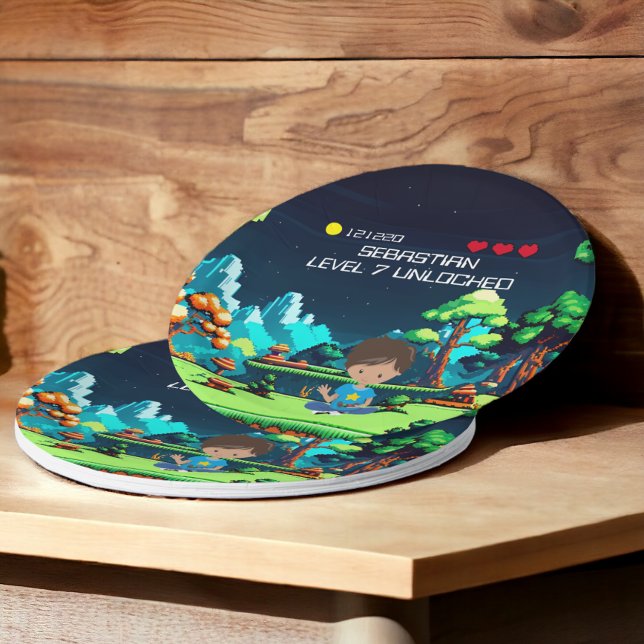 Fun Novelty Computer Game Birthday Party Paper Plates (Fun Novelty Computer Game Birthday Party Paper Plates from Ricaso. Personalized with name and age)