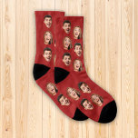 Fun Novelty Face Photo Custom Wedding Groom Humor Socks<br><div class="desc">Fun Wedding Groom Groomsmen novelty gift: Socks with 2 custom face photos. Great as gift for your wedding party, as bachelor or bachelorette novelty gift. To get the cutout effect please use a png file with background already cut out. If not, photo will appear as a circle surrounded by it's...</div>