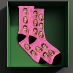 Fun Novelty Face Photo Custom Wedding Groom Humor  Socks<br><div class="desc">Fun Wedding Groom Groomsmen novelty gift: Socks with 2 custom face photos. Great as gift for your wedding party, as bachelor or bachelorette novelty gift. To get the cutout effect please use a png file with background already cut out. If not, photo will appear as a circle surrounded by it's...</div>