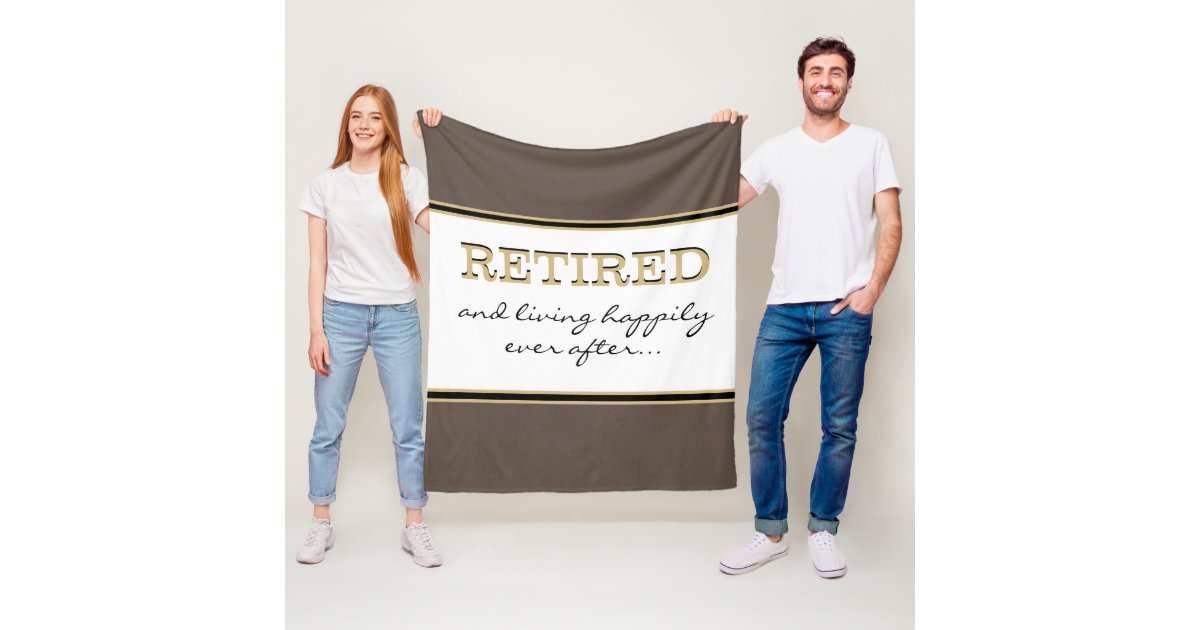 Fun Novelty Retirement Gift Fleece Blanket Zazzle