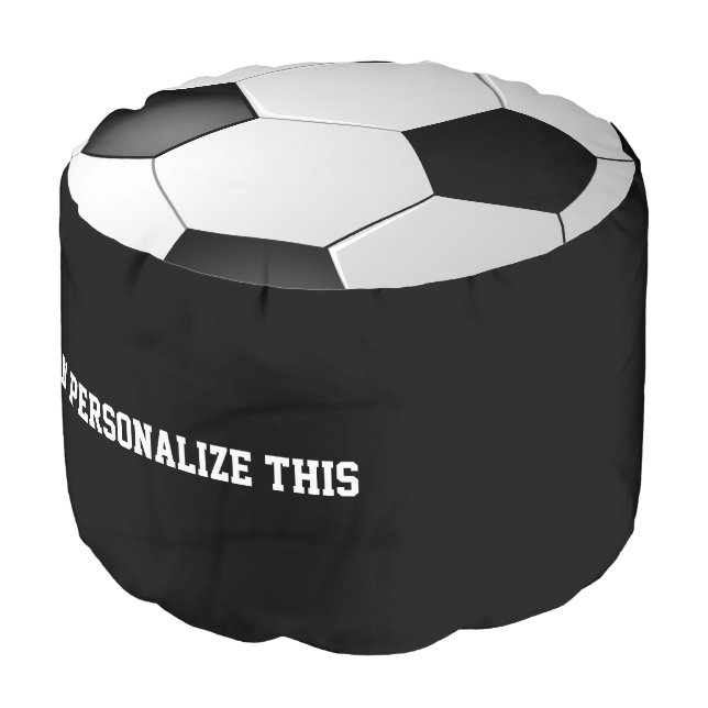 Fun Novelty Soccer / Football Sport Themed Pouf (Angled Front)