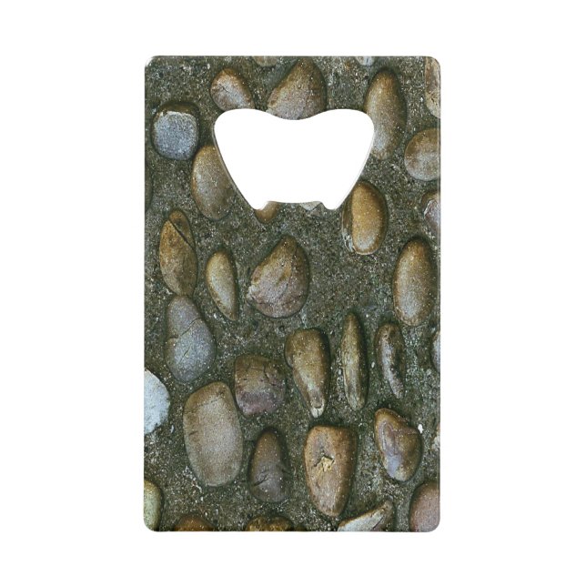 Fun Novelty Stone Credit Card Bottle Opener (Front)