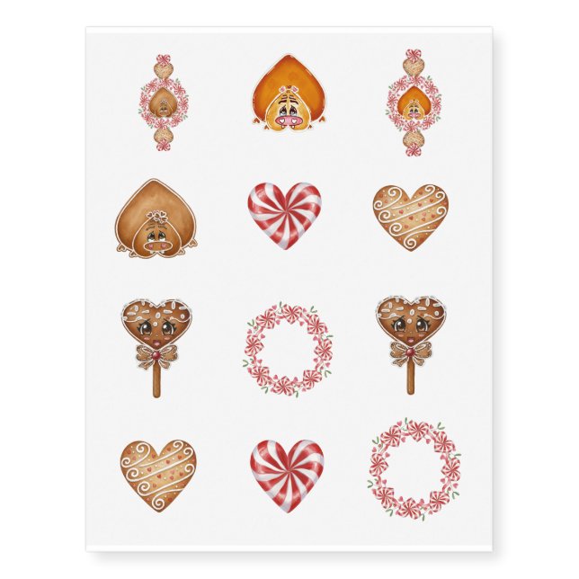 Fun novelty valentine tattoos for you and yours!  (Front)