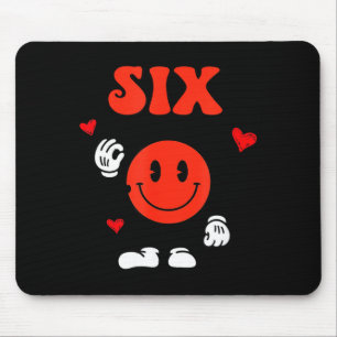 Fun Number 6 Funny 67 Meme Six Seven 6 7 Valentine Mouse Pad