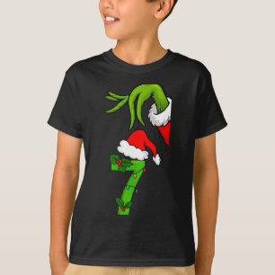 Fun Number 7 Christmas 67 Six Seven Meme Xmas Men T-Shirt