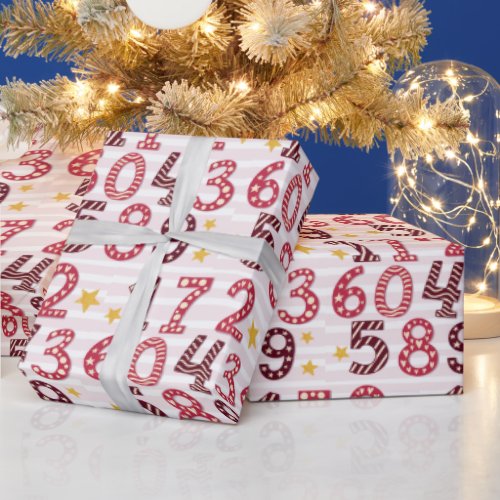 Fun Numbers Mathematics Accountant  Wrapping Paper