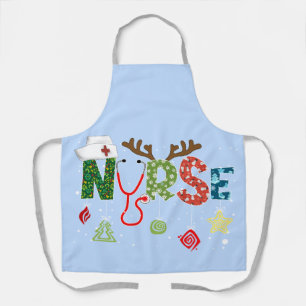 Fun Nurse Christmas apron. Apron