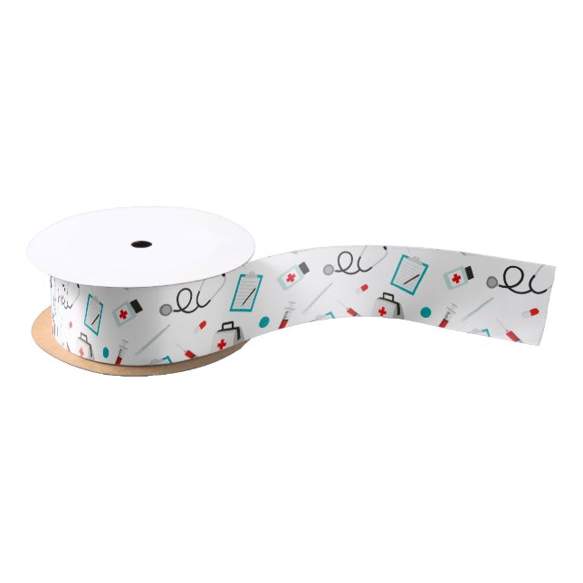 Fun Nurse equipment pattern party ribbon (Spool)