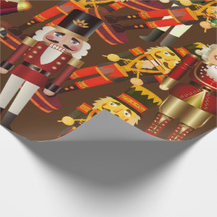 Fun Nutcracker Crazy Toy Soldiers Wrapping Paper