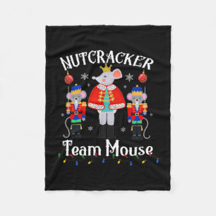 Fun Nutcracker Soldier Toy Christmas Dance Team Mo Fleece Blanket