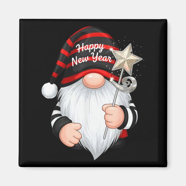 Fun Nye Gnome Shirts For Women, Happy New Year 202 Magnet (Front)