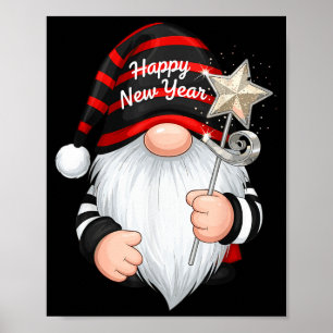 Fun Nye Gnome Shirts For Women, Happy New Year 202 Poster