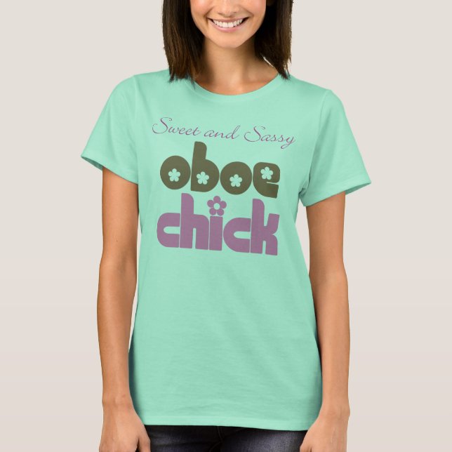 Fun Oboe T-shirt For Oboist Musician (Front)