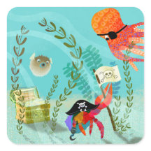 Fun Ocean Friends Kids Party Paper Plate