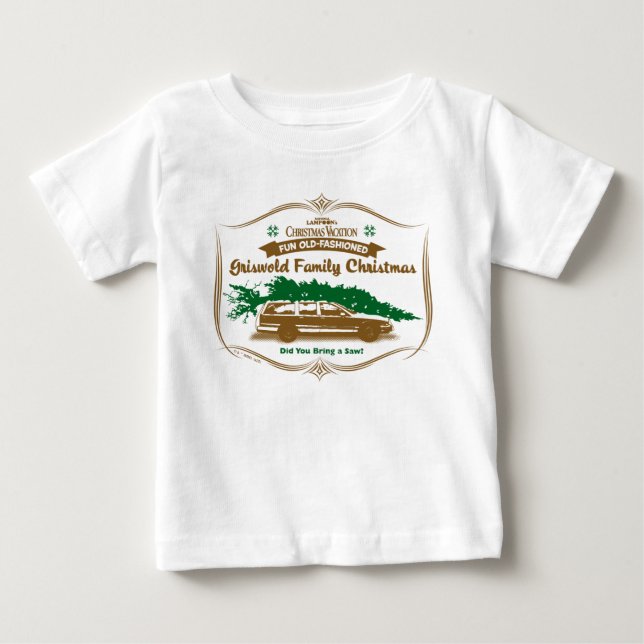 Fun Old-Fashioned Griswold Family Christmas Baby T-Shirt (Front)