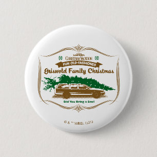 Fun Old-Fashioned Griswold Family Christmas Button