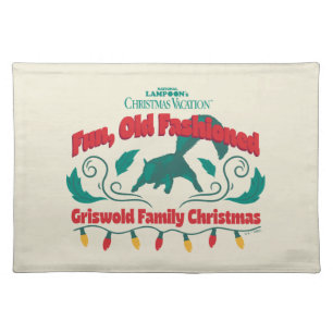 Fun, Old Fashioned Griswold Family Christmas Cloth Placemat