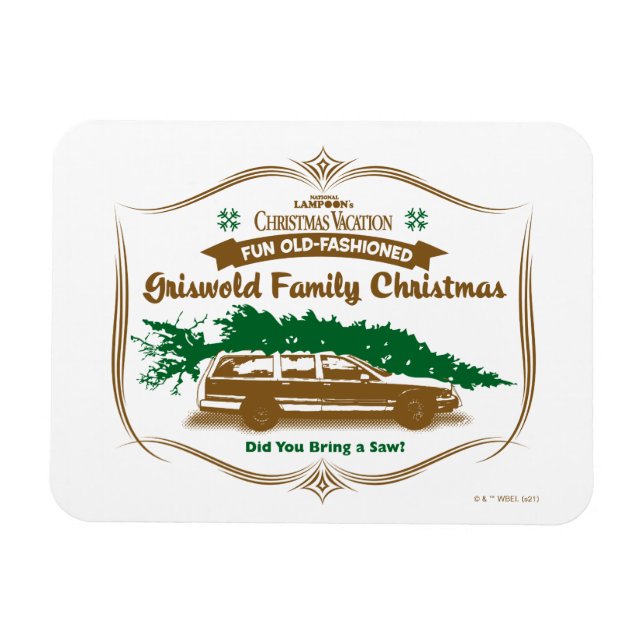 Fun Old-Fashioned Griswold Family Christmas Magnet (Horizontal)