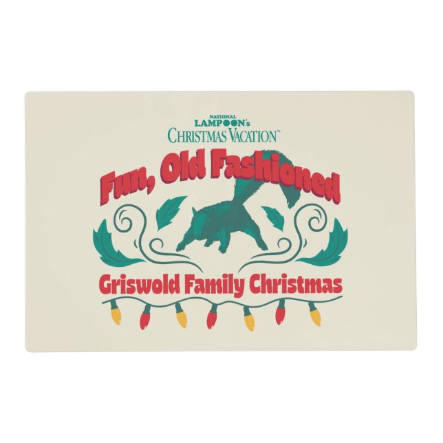 Fun, Old Fashioned Griswold Family Christmas Placemat (Front)