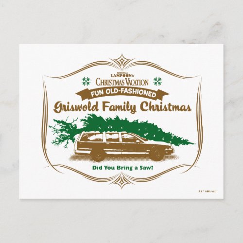 Fun Old_Fashioned Griswold Family Christmas Postcard