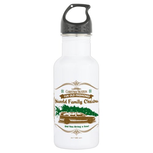 Fun Old_Fashioned Griswold Family Christmas Stainless Steel Water Bottle