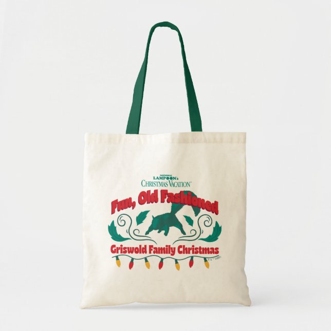 Fun, Old Fashioned Griswold Family Christmas Tote Bag (Front)