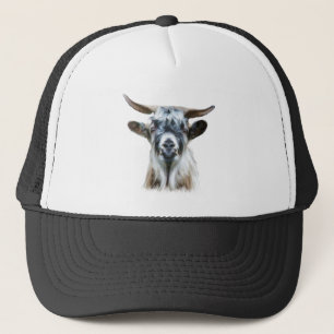 Fun Old Goat Over the Hill Humor Trucker Hat
