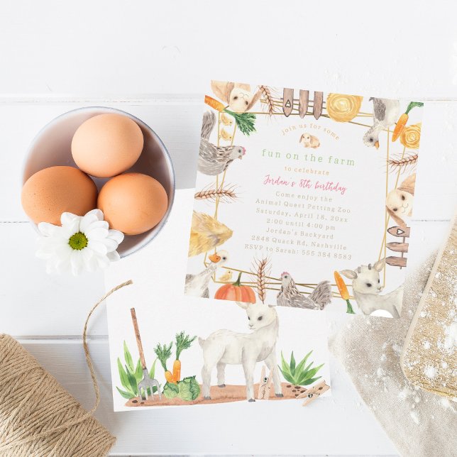 Fun on the Farm Birthday Invitation - Petting Zoo (Creator Uploaded)