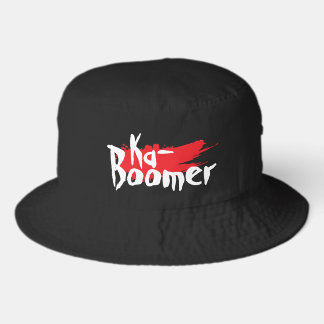 Fun one word minimalist Ka- Boomer bucket Bucket Hat