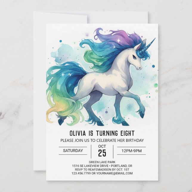 Fun Online Horse Birthday Invitation (Front)