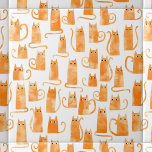 Fun Orange Cat Ceramic Tile<br><div class="desc">Cute little watercolor orange ginger cats. Original art by Nic Squirrell. Perfect for animal lovers.</div>