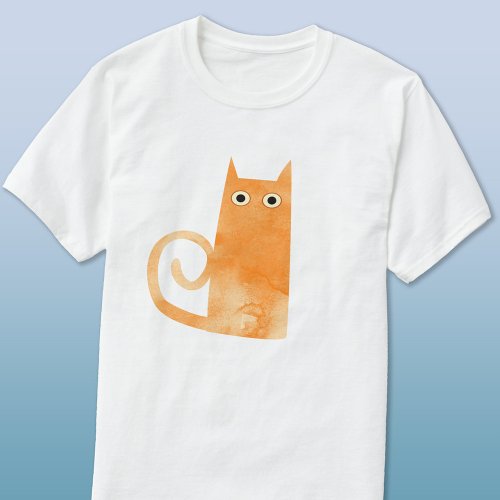 Fun Orange Cat T_Shirt