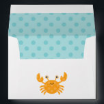 Fun Orange Crab Envelope<br><div class="desc">Graphics © Cocoa Studio</div>