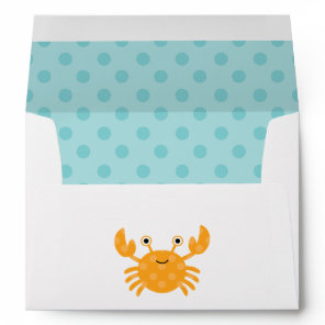 Fun Orange Crab Envelope