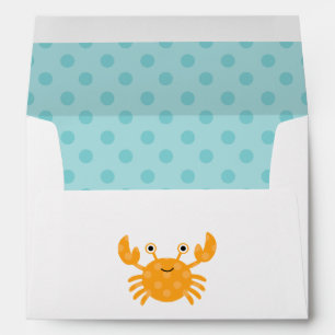 Fun Orange Crab Envelope