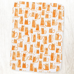 Fun Orange Ginger Cat Baby Blanket